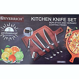 EVERRICH Non-stick  Kitchen Knives Set 7PCS