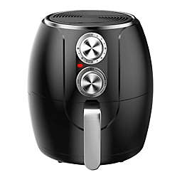 Brentwood 3.2 Quart Electric Air Fryer with Timer and Temp Control- Black and Silver