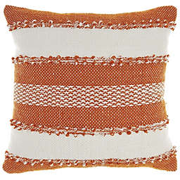 Mina Victory Outdoor Pillows Woven Stripes & Dots 18