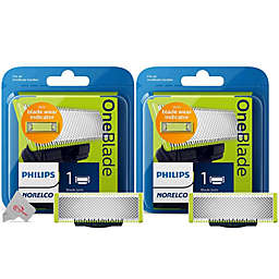 Philips Norelco Two Packs  QPTwo 10/80 OneBlade Replacement Head for QP2520 /QP6510 /QP6520