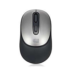 Adesso - Mouse Wireless A10 Antimicrobial 3 Button up to 1600dpi PC/Mac - Black & Silver (iMouse A10)