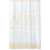 mDesign Modern Decorative Geometric Herringbone Print Shower Curtain