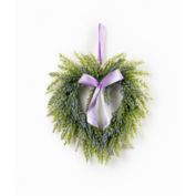 Melrose Home Decorative Lavender Heart Wreath (Set of 2) Twig/Plastic 10"