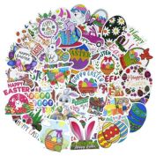 Wrapables Waterproof Vinyl Stickers for Water Bottles, 100pcs, Easter