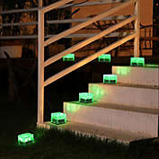 Kitcheniva Solar Ground Lights Garden Brick, Green