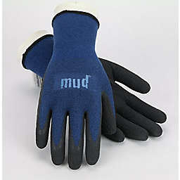 Mud Safety Works Mud?? (#SM7196B/ML)Bamboo Grip Garden Gloves, Size Medium, Blue