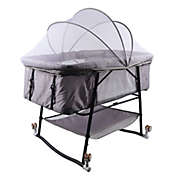Kitcheniva Baby Bassinet Steel Bedside Sleeper Baby Crib