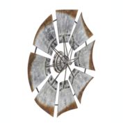 Cheungs Hand Crafted Design Metal Windmill Wall Decor