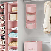 DormCo TUSK 3-Piece College Closet Set - Rose Quartz (Hanging Shelves Version)