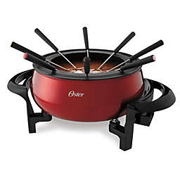 Oster - Electric Fondue Set, 2.8 Liter Capacity, Non-Stick Surface, Red