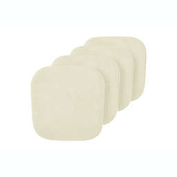 GoodGram Non Slip Chenille Premium Memory Foam Chair Cushions (4 Pack) - 16 in. W x 16 in. L, Ivory