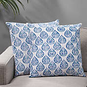 GDF Studio Nicole Modern Fabric Throw Pillow Cover (Set of 2)
