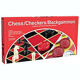 Pressman - Checkers, Chess, Backgammon - 3 Games in One