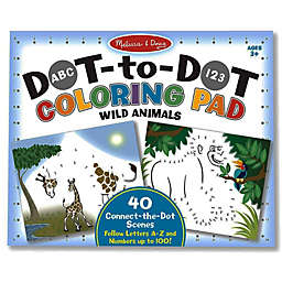 Melissa And Doug Dot To Dot Wild Animals Coloring Pad
