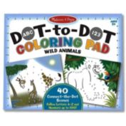 Melissa And Doug Dot To Dot Wild Animals Coloring Pad