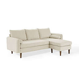 Modway Furniture Revive Upholstered Right or Left Sectional Sofa, Beige