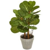 Nearly Natural 22" Fiddle Leaf Artificial Plant