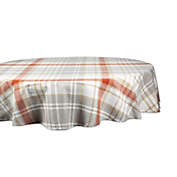 Contemporary Home Living 70" Red and White Round Plaid Table Cloth