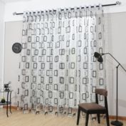 Dolce Mela Home Decorative Window Sheer Curtain Panel, Prague