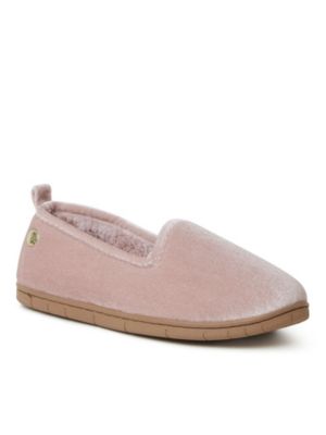 Dearfoams Women's Rachel Shiny Velour Closed Back