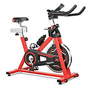 Costway-CA Indoor Stationary Belt Driven Exercise Cycling Bike of Gym Home
