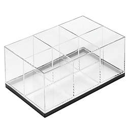 mDesign Plastic Makeup Storage Organizer with 6 Sections