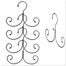 Boottique Set of 5 Chrome Non-Slip Curly Cascading Hanger