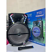 PT Compatible with Bluetooth Portable Wireless Speaker 15" Woofer Dj (Microphone & Remote) Super Bass