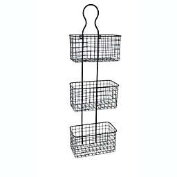 Cheungs Home Decorative Indoor Vintage Gift Wall Hanging Metal Organizer Black