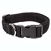 Pet Life &#39;Aero Mesh&#39; 360 Degree Dual Sided Comfortable And Breathable Adjustable Mesh Dog Collar (Black-Small)