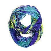 Wrapables Lightweight Infinity Scarf, Green Purple