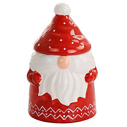 Gibson Home Jolly Plenitude Stoneware Cookie Jar Snowman Christmas 7.5" Tall 
