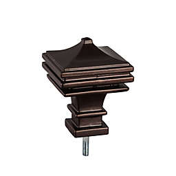 Evergreen Pagoda Interchangeable Finial, Bronze- 3.25x2.25x2.25 in Durable Hardware for Flags