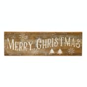 Melrose Home Decorative Merry Christmas Sign 31.5"L x 9.75"H Wood