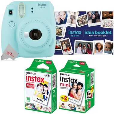 bad Hoogland Verwacht het film Instax Mini 9 Instant Camera (Ice Blue) with film 2x10 Instax Film  Pack | Bed Bath & Beyond