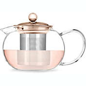 Pinky Up (Accessories) Candace Rose Gold Glass Teapot & Infuser