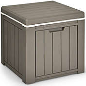 Slickblue 10 Gallon Storage Cooler for Picnic and Outdoor Activities-Brown