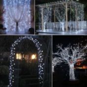 Kitcheniva 99FT 300LED Solar Fairy String Lights Outdoor Waterproof