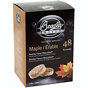 Bradley Smoker Maple Flavor Wood Smoking Bisquettes 48 Pack BTMP48
