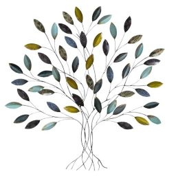HomeRoots Home Decor Whimsical Metal Tree Wall Decor - 321358