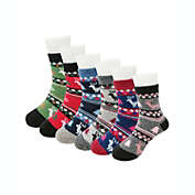 Wrapables Children&#39;s Thick Winter Warm Wool Socks (Set of 6) / Christmas Reindeer / L