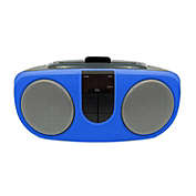 Proscan - BoomBox/Portable CD Player with AM/FM Radio, AUX Input, Blue