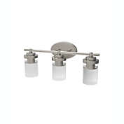 Defong 3-Light Vanity Light Fixture with Frosted Glass Shade for Powder Room