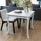 vidaXL vidaXL Dining Table 31.5x31.5x30 High Gloss White