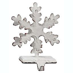 Allstate 8.5″ Metal Snowflake Stocking Holder Antique White