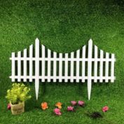Kitcheniva 24pcs plastic Edging Garden Picket Fences
