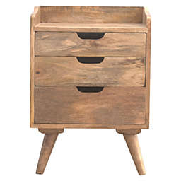 Artisan Furniture Gallery Back Nightstand with 3 Drawers
