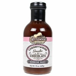 Kettlewood Cherry Wood Smoke & Chocolate BBQ Sauce All Natural Gluten Free 15 oz