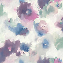 Roommates Decor Modern Impressionist Floral Peel & Stick Wallpaper - Pink, Blue