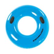 Swim Central Blue Swimming Pool Water Park Style Inflatable Handle Ring Suitable for Ages 4 and Up 48"